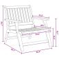 Preview: Gartenstühle mit Tisch 3 Stück Massivholz Akazie