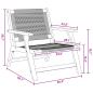 Preview: Gartenstühle mit Tisch 3er Set Grau Akazienholz