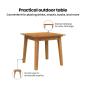 Preview: Gartenstühle mit Tisch 3er Set Grau Akazienholz