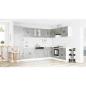 Preview: Waschbeckenunterschrank ""Porto"" mit Waschbecken Betongrau 80x46x84,5 cm Hergestelltes Holz