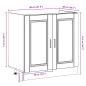 Preview: Waschbeckenunterschrank ""Porto"" mit Waschbecken Braun Eiche 80x46x84,5 cm Holzwerkstoff