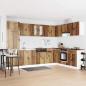Preview: ARDEBO.de - Unterschrank ""Porto"" mit Waschbecken Altes Holz 80x46x84,5 cm Ingenieurholz