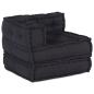 Preview: ARDEBO.de - Modular Poufs 3er Set Anthrazit Stoff