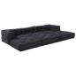 Preview: Modular Poufs 3er Set Anthrazit Stoff