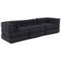 Preview: Modular Poufs 3er Set Anthrazit Stoff