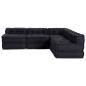 Preview: Modulare Poufs 4er Set Anthrazit
