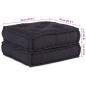 Preview: Modular Pouffes 4er Set in Anthrazit aus Stoff