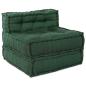 Preview: Modularer Pouf 4er Set Grüner Stoff