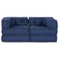 Preview: Modulare Poufs 2er Set Indigo Stoff