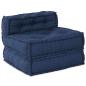 Preview: modulare Poufs 3er Set Indigo Stoff