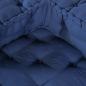 Preview: Modulare Poufs - 4er Set aus Indigo Stoff