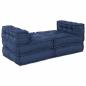 Preview: Modulare Poufs 4 Stück Indigo Stoff