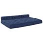 Preview: Modulare Poufs 4 Stück Indigo Stoff
