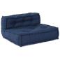 Preview: Modulare Poufs 4 Stück Indigo Stoff