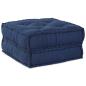 Preview: Modulare Poufs 2er Set Indigo Stoff