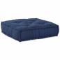 Preview: Modulare Poufs 2er Set Indigo Stoff