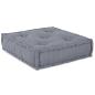 Preview: 4-Sitzer Modular Pouffe Sofa Umwandelbar Graue Stoff