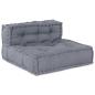 Preview: 4-Sitzer Modularer Pouffe Sofa Umwandelbar Graue Stoff