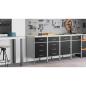 Preview: Werkbank mit Schubladen 2 pcs Schwarz und Grau 100 x 55 x 85 cm