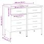 Preview: Werkbank mit Schubladen 2 pcs Rot und Grau 100 x 55 x 85 cm