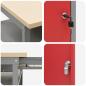 Preview: Werkbank-Set mit Schubladen 2 pcs Rot und Grau 200 x 55 x 85 cm