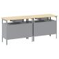 Preview: Werkbank-Set mit Schubladen 2 pcs Rot und Grau 200 x 55 x 85 cm