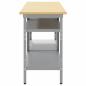 Preview: Werkbank-Set mit Regal 2 pcs Beige und Grau 200 x 55 x 85 cm