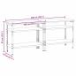 Preview: Werkbank-Set mit Regal 2 pcs Beige und Grau 200 x 55 x 85 cm