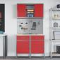 Preview: ARDEBO.de - 6-teiliges Werkbankset aus rotem Stahl