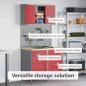Preview: Arbeitsschrankset mit Schubladen mit Regal 5 stk. Rot