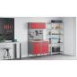 Preview: Arbeitsschrankset mit Schubladen mit Regal 5 stk. Rot