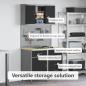 Preview: Arbeitsschrankset mit Schubladen mit Regal 5 stk. Schwarz