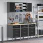 Preview: 7-teiliges Werkbank-Set Schwarz Stahl