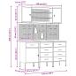 Preview: 7-teiliges Werkbank-Set Schwarzstahl