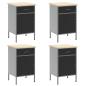 Preview: 10-teiliges Werkbank- und Pegboard-Set in Schwarz aus MDF und Metall