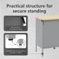 Preview: 10-teiliges Werkbank- und Pegboard-Set Schwarz MDF und Metall