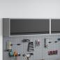 Preview: 10-teiliges Werkbank- und Pegboard-Set Schwarz MDF und Metall