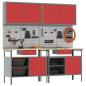 Preview: 8-teiliges Werkbankset in Rot aus Stahl