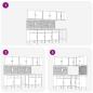 Preview: 12-teiliges Werkstattschrank- und Lochblechset in Schwarz aus MDF und Metall