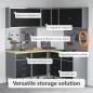 Preview: 12-teiliges Werkstattschrank- und Pegboard-Set Schwarz MDF und Metall