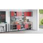 Preview: 10-teiliges Werkzeuglager-Set aus rotem Holz und Metall