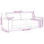 Preview: 3-teiliges Sofa-Set mit Kissen schwarzer Stoff