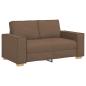 Preview: 3-teiliges Sofaset mit Kissen braunes Gewebe