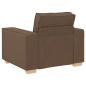 Preview: 3-teiliges Sofaset mit Kissen braunes Gewebe
