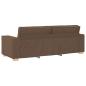 Preview: 3-teiliges Sofaset mit Kissen braunes Gewebe