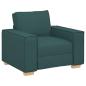 Preview: 3-teiliges Sofa-Set mit Kissen in Dunkelgrünem Stoff