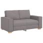 Preview: 3-teiliges Sofaset mit Kissen aus taupefarbenem Stoff