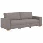 Preview: 3-teiliges Sofaset mit Kissen aus taupefarbenem Stoff
