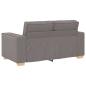 Preview: 3-teiliges Sofaset mit Kissen aus taupefarbenem Stoff