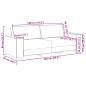 Preview: 3-teiliges Sofaset mit Kissen, cremefarbenes Gewebe